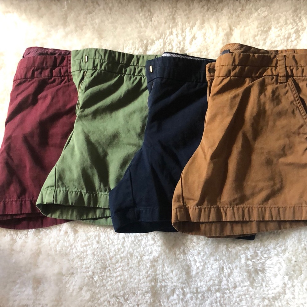 J Crew Shorts Bundle, Chinos, 4 Pairs